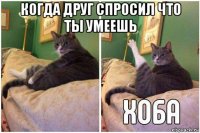 когда друг спросил что ты умеешь 