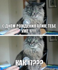 С днём рождения Алик, тебе уже 17!!! КАК 17???