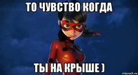 то чувство когда ты на крыше )