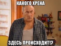 какого хрена здесь происходит!?