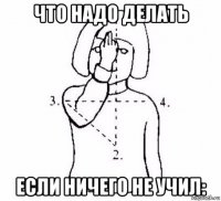 что надо делать если ничего не учил: