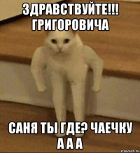 здравствуйте!!! григоровича саня ты где? чаечку а а а