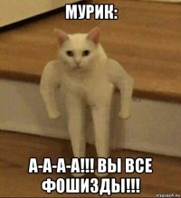 мурик: а-а-а-а!!! вы все фошизды!!!