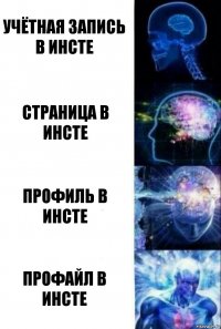 Учётная запись в инсте Страница в инсте Профиль в инсте Профайл в инсте