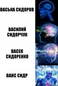 Васька Сидоров Василий Сидорчук Васек Сидоренко Ванс Сидр