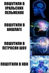 Пошутили в Уральских Пельменях Пошутили в Аншлаге Пошутили в Петросян шоу Пошутили в КВН