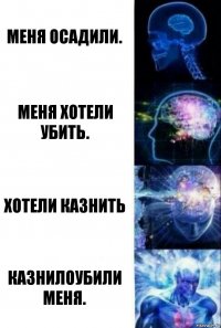 Меня осадили. Меня хотели убить. Хотели казнить Казнилоубили меня.