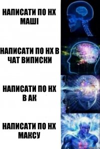 Написати по НХ Маші Написати по НХ в чат виписки Написати по НХ в ак Написати по НХ максу