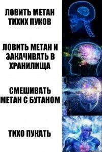 ловить метан тихих пуков ловить метан и закачивать в хранилища смешивать метан с бутаном тихо пукать