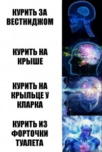 Курить за вестниджом Курить на крыше Курить на крыльце у Кларка Курить из форточки туалета