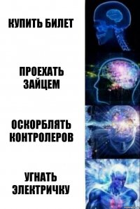 купить билет проехать зайцем оскорблять контролеров угнать электричку