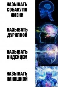 Называть собаку по имени Называть дурилкой Называть индейцем Называть какашкой