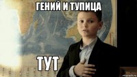 гений и тупица 