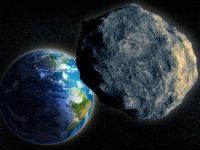 Создать мем A huge asteroid flew near the ground