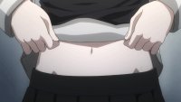 Создать мем Anime belly button