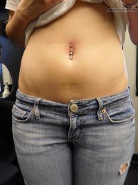 Создать мем Young Girls Belly Piercing