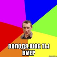  володя,шоб ты вмер