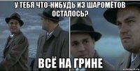 у тебя что-нибудь из шаромётов осталось? всё на грине