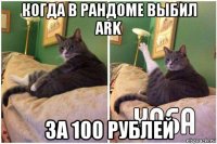 когда в рандоме выбил ark за 100 рублей