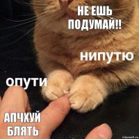 не ешь подумай!! апчхуй блять