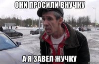 они просили внучку а я завел жучку