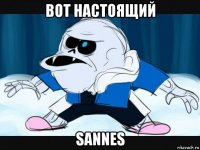 вот настоящий sannes