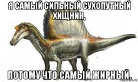 я самый сильный сухопутный хищник, потому что самый жирный.