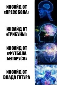 Инсайд от «Прессбола» Инсайд от «Трибуны» Инсайд от «Футбола Беларуси» Инсайд от Влада Татура