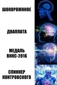 ШОКОРОЖННОЕ ДВАПЛАТА МЕДАЛЬ ВККС-2016 СПИННЕР КОНТРОВСКОГО