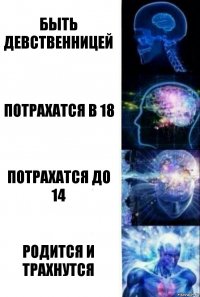 Быть девственницей Потрахатся в 18 Потрахатся до 14 Родится и трахнутся