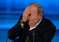Создать мем Putin closed his face