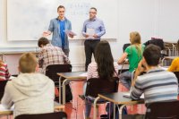 Создать мем Ученик и Учитель