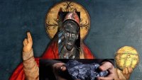 Создать мем Углебог