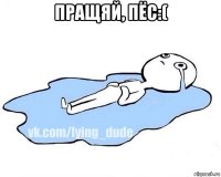 пращяй, пёс:( 