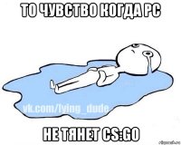 то чувство когда pc не тянет cs:go