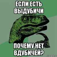 если есть выдубичи почему нет вдубичей?