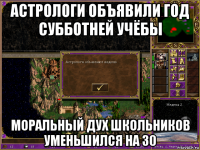 астрологи объявили год субботней учёбы моральный дух школьников уменьшился на 30