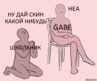 школьник GABE ну дай скин какой нибудь