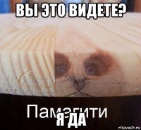 вы это видете? я да