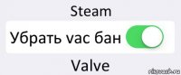 Steam Убрать vac бан Valve