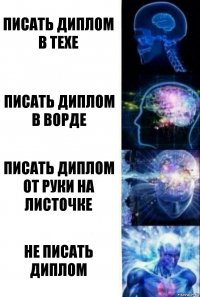 Писать диплом в техе Писать диплом в ворде Писать диплом от руки на листочке Не писать диплом