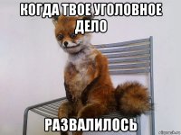 когда твое уголовное дело развалилось