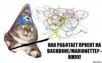 Как работает проект на backbone/marionette? - ВЖУХ!