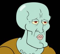 Создать мем Beautiful Squidward Of SpongeBob