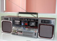 Создать мем Двухкассетная магнитолла