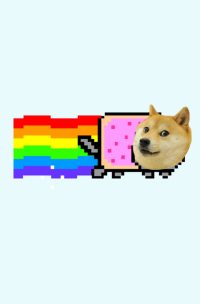 Создать мем Нян дог