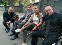 Создать мем Пес