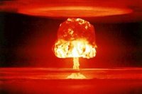 Создать мем Powerful Nuclear Explosion on Earth