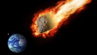 Создать мем The asteroid flew past into the earth
