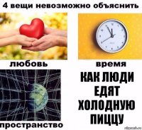 Как люди едят холодную пиццу